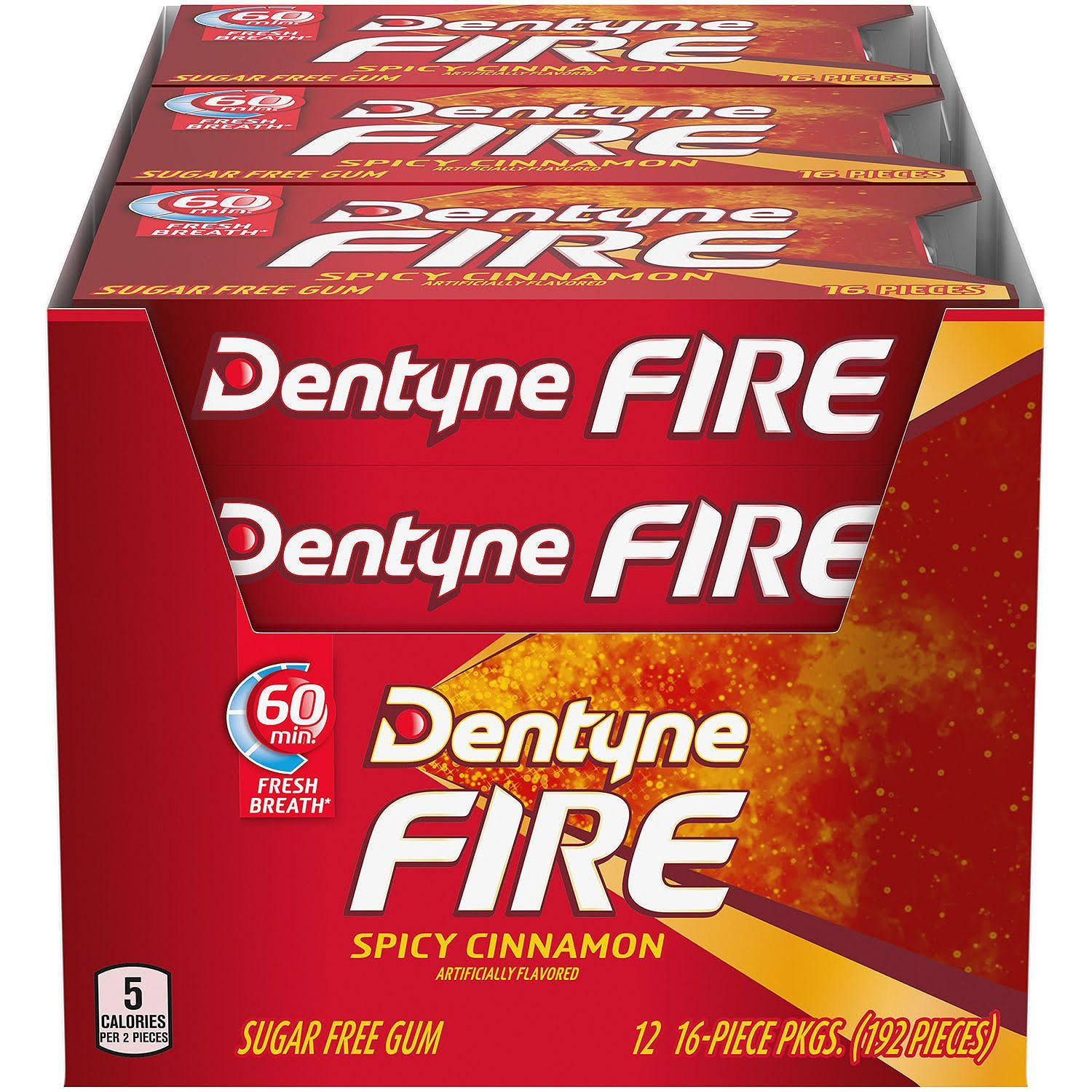 Dentyne Fire Gum - 16 Pack, Spicy Cinnamon