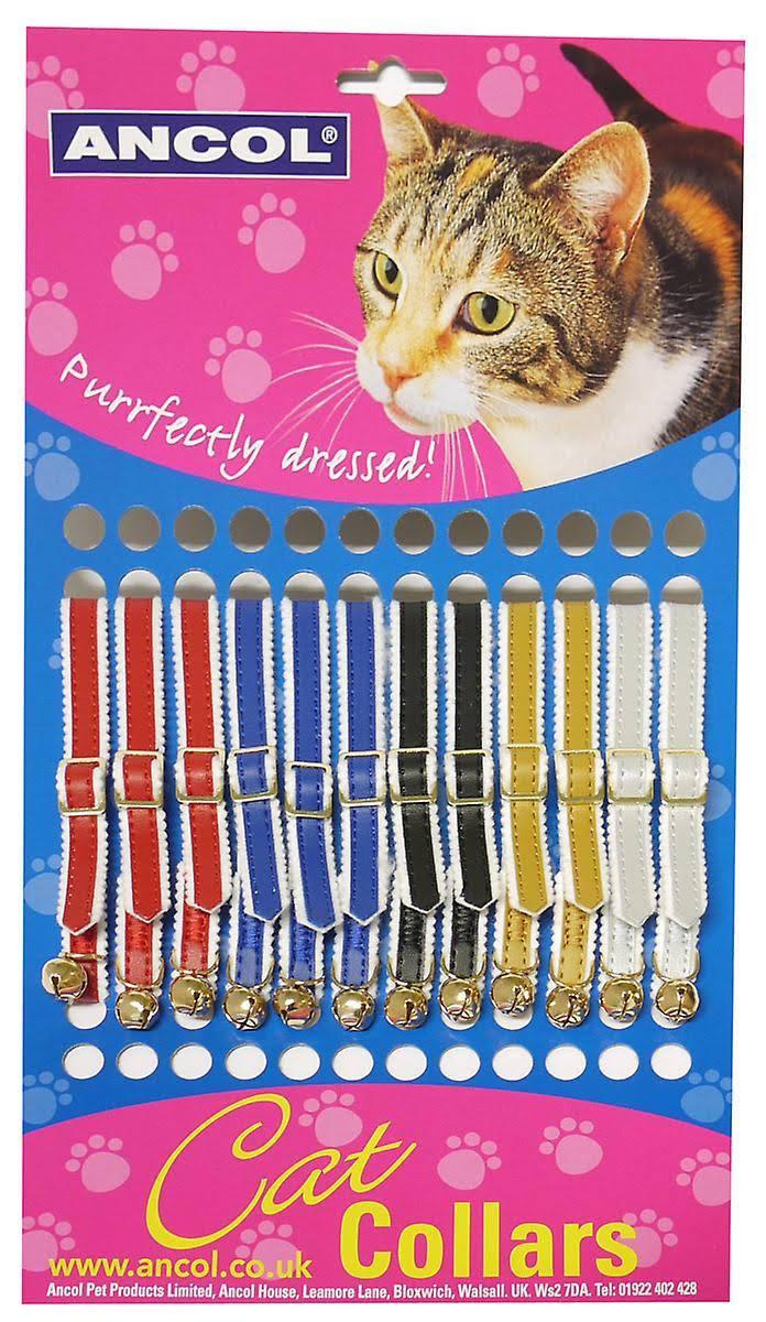Safety Buckle Reflective Cat Collar - Assorted, Pack of 12
