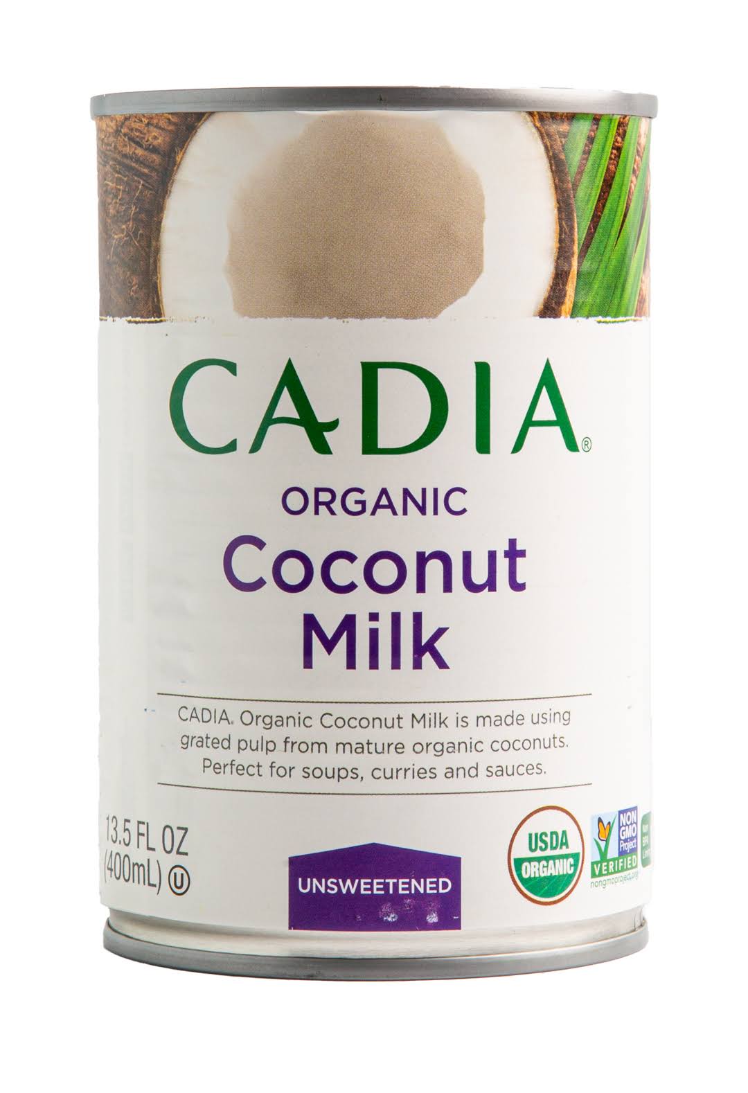 Cadia Coconut Milk, Organic, Unsweetened - 13.5 fl oz