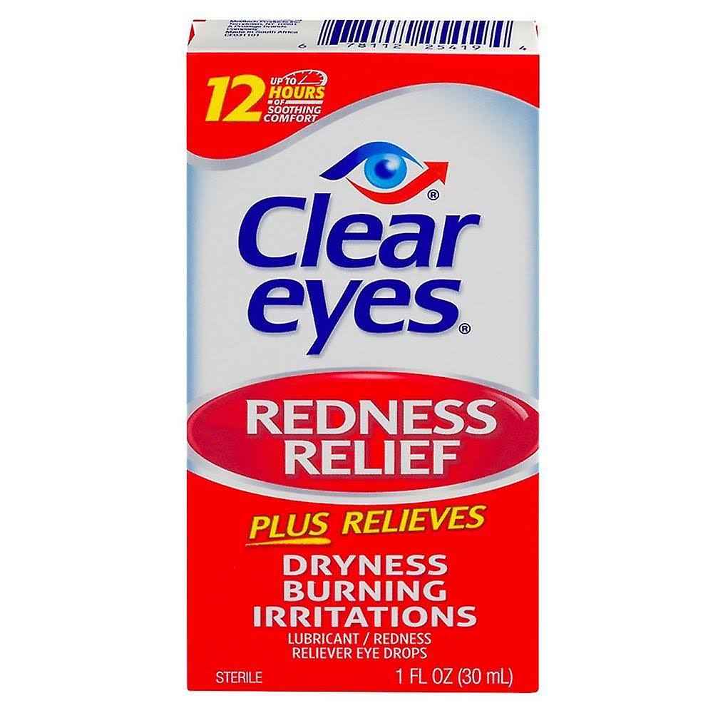 Clear Eyes Redness Relief Lubricant/Redness Reliever Eye Drops - 1 fl oz