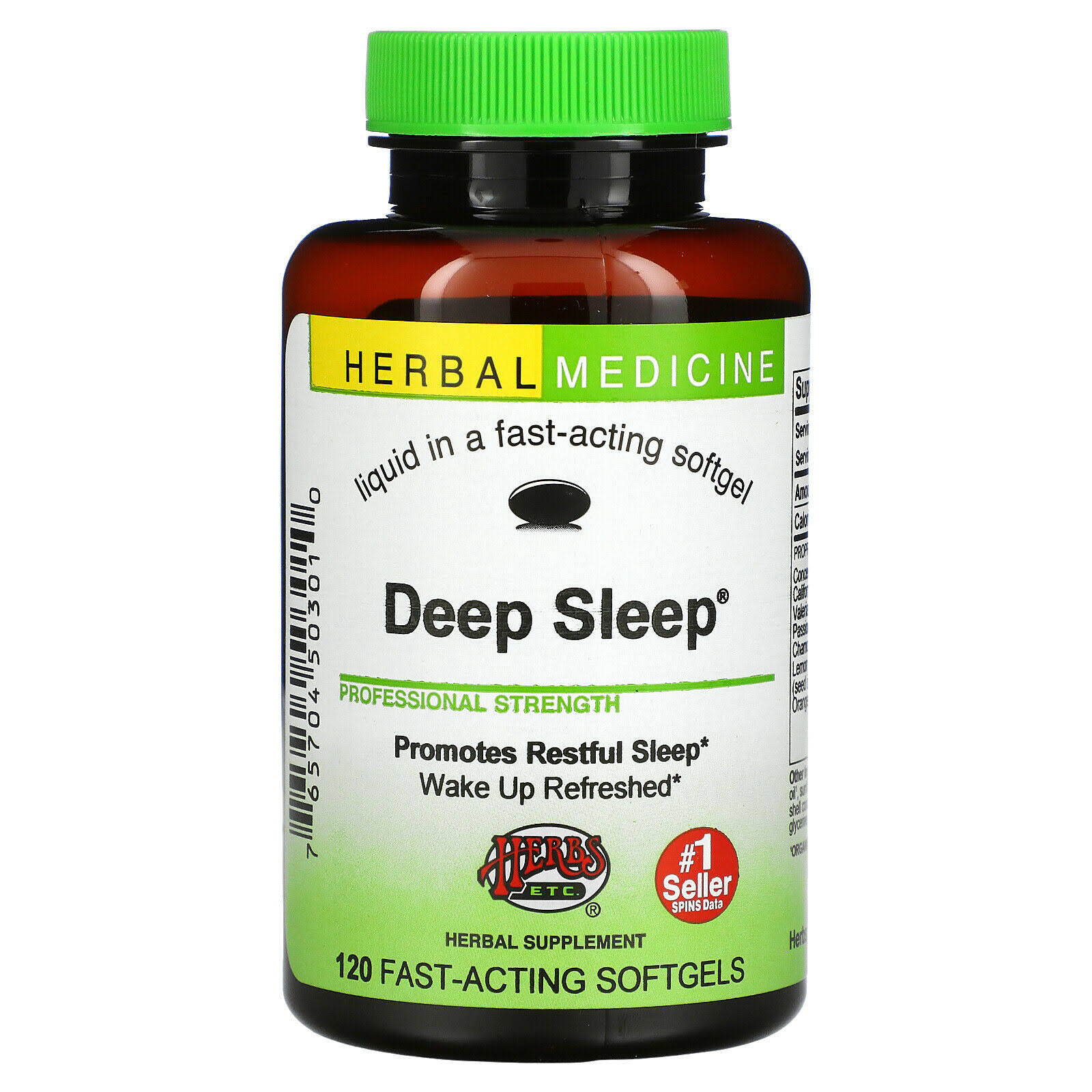 Herbs Etc Deep Sleep Supplement - 120 Softgels