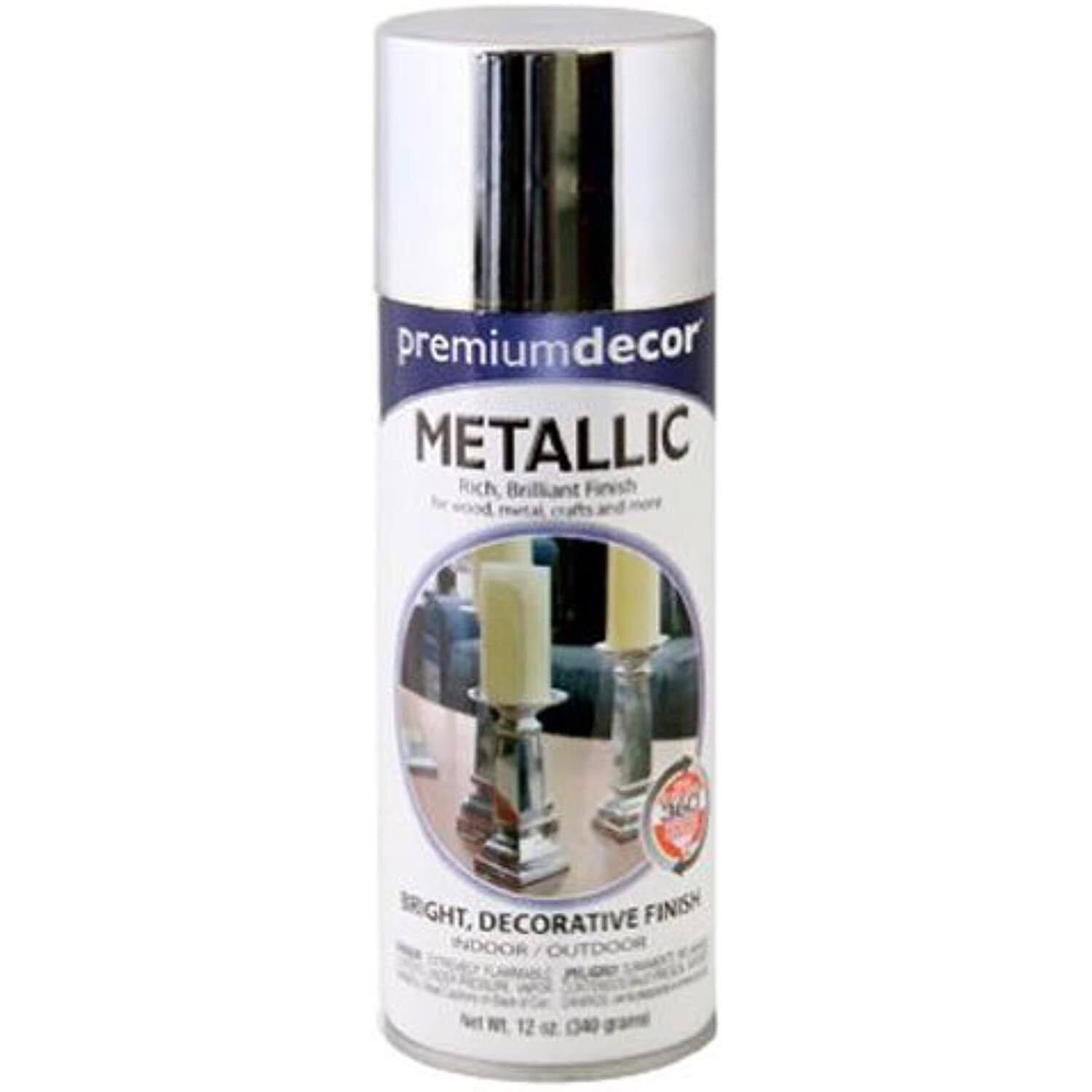 True Value MFG Company Chrome Metallic Enamel Spray Paint - 12oz