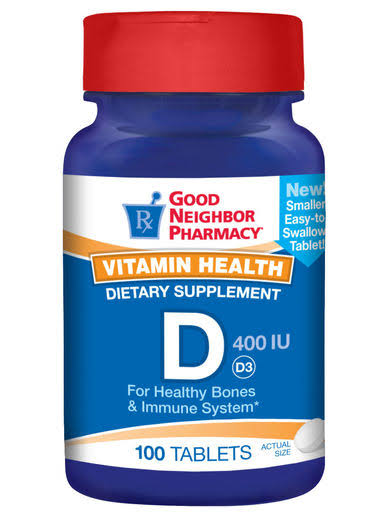 GNP Vitamin D3 400 IU Supplement 100 Tablets