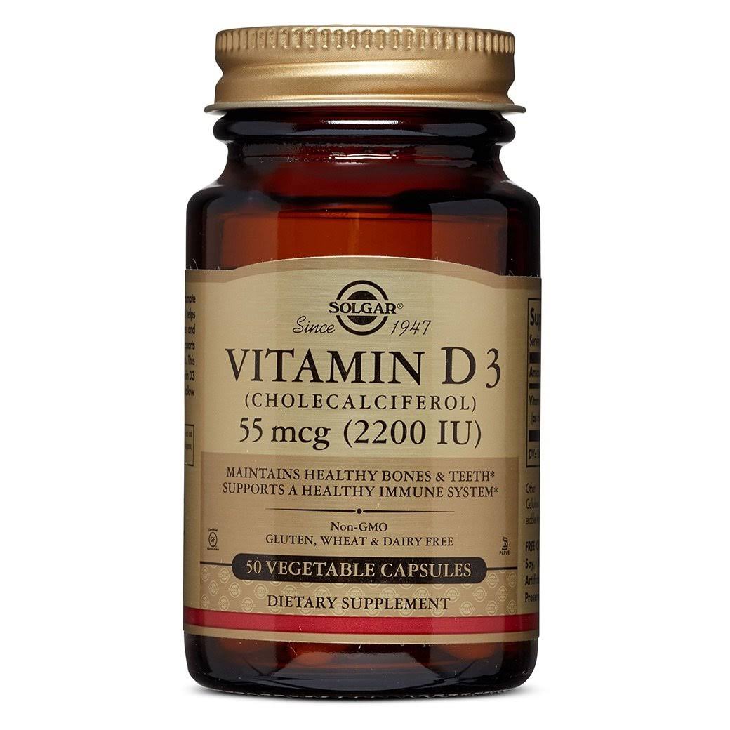 Solgar Natural Vitamin D3 Cholecalciferol 2200 IU