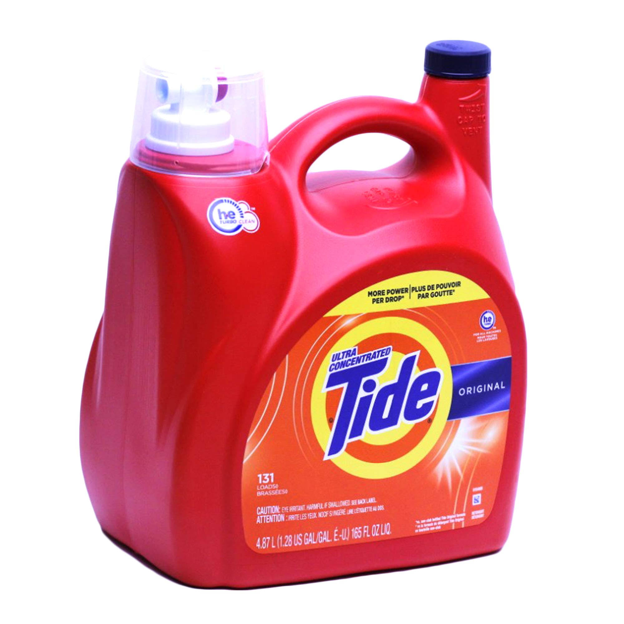 Tide High Efficiency, Ultra Concentrated Original Liquid Laundry Detergent 4.87 L/165 FL oz - 131 Loads