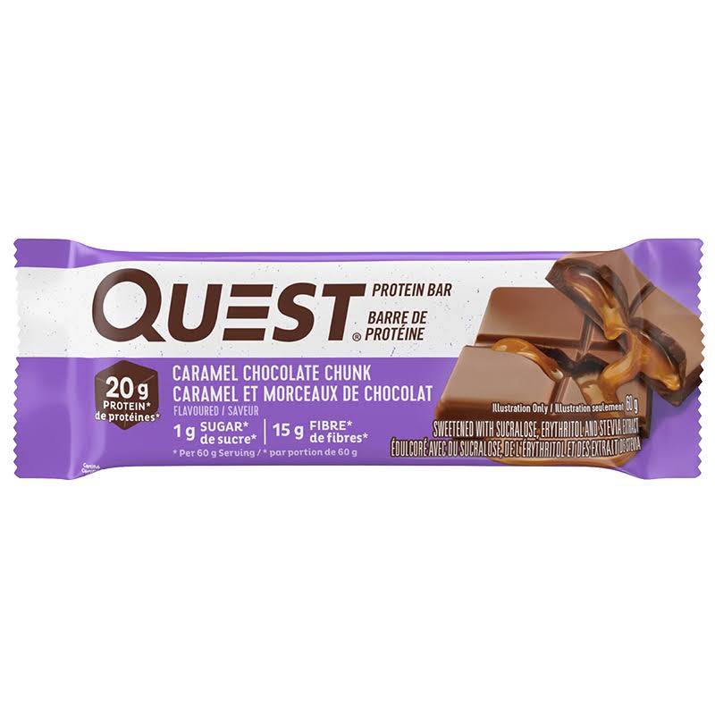 Quest Caramel Chocolate Chunk Protein Bar - 60 g
