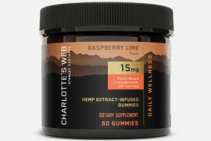 Charlotte's Web Daily Wellness, Hemp Extra-Infused, 15 mg, Raspberry Lime, Gummies - 60 gummies