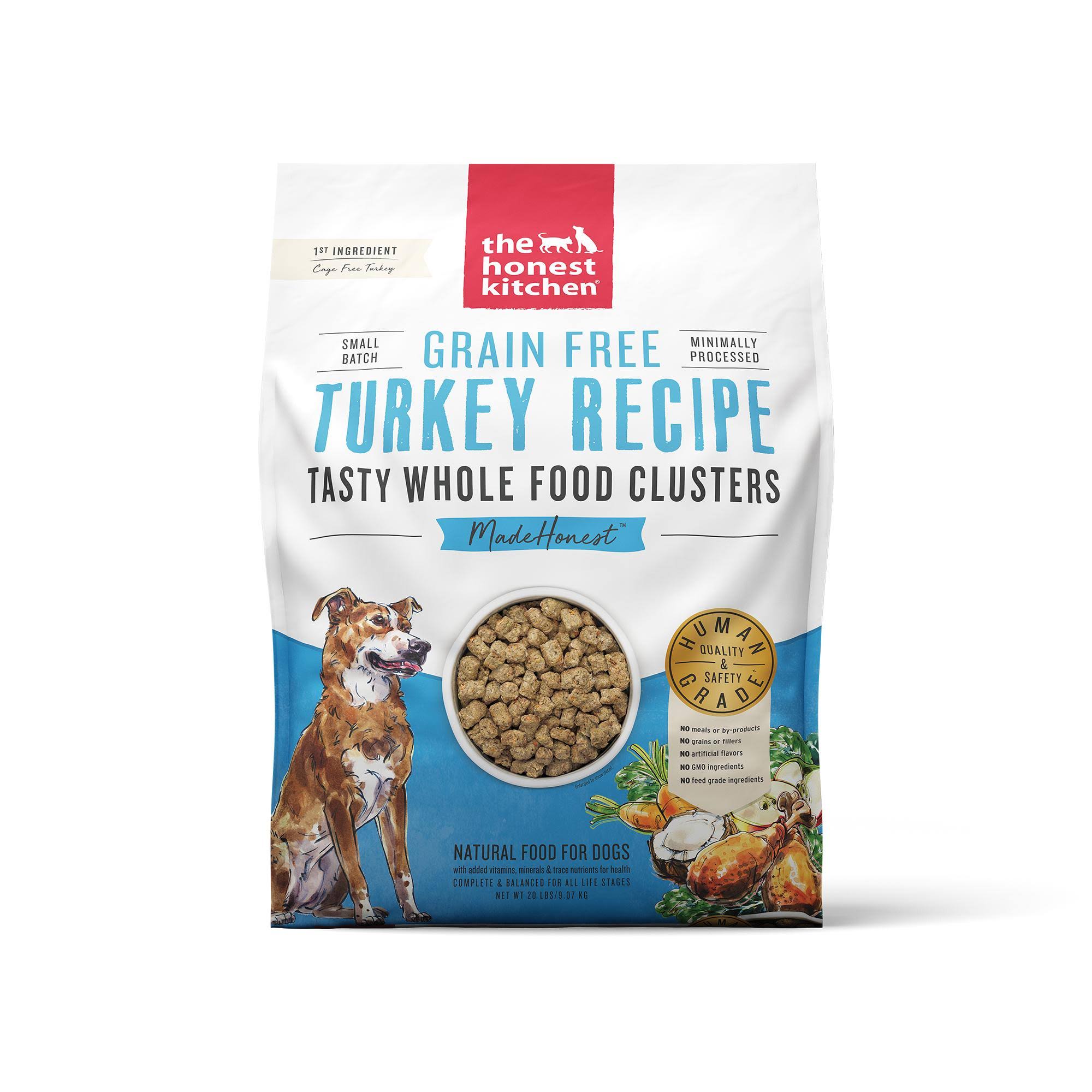 Honest Kitchen Grain Free Clusters Turkey Dog Food, 20 lb