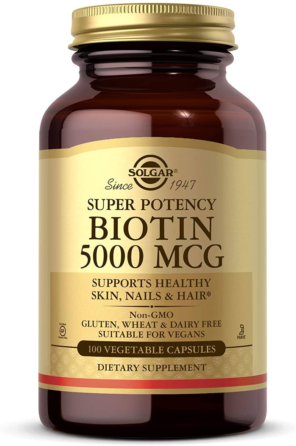 Solgar Super Potency Biotin 5000mcg - 100 Capsules