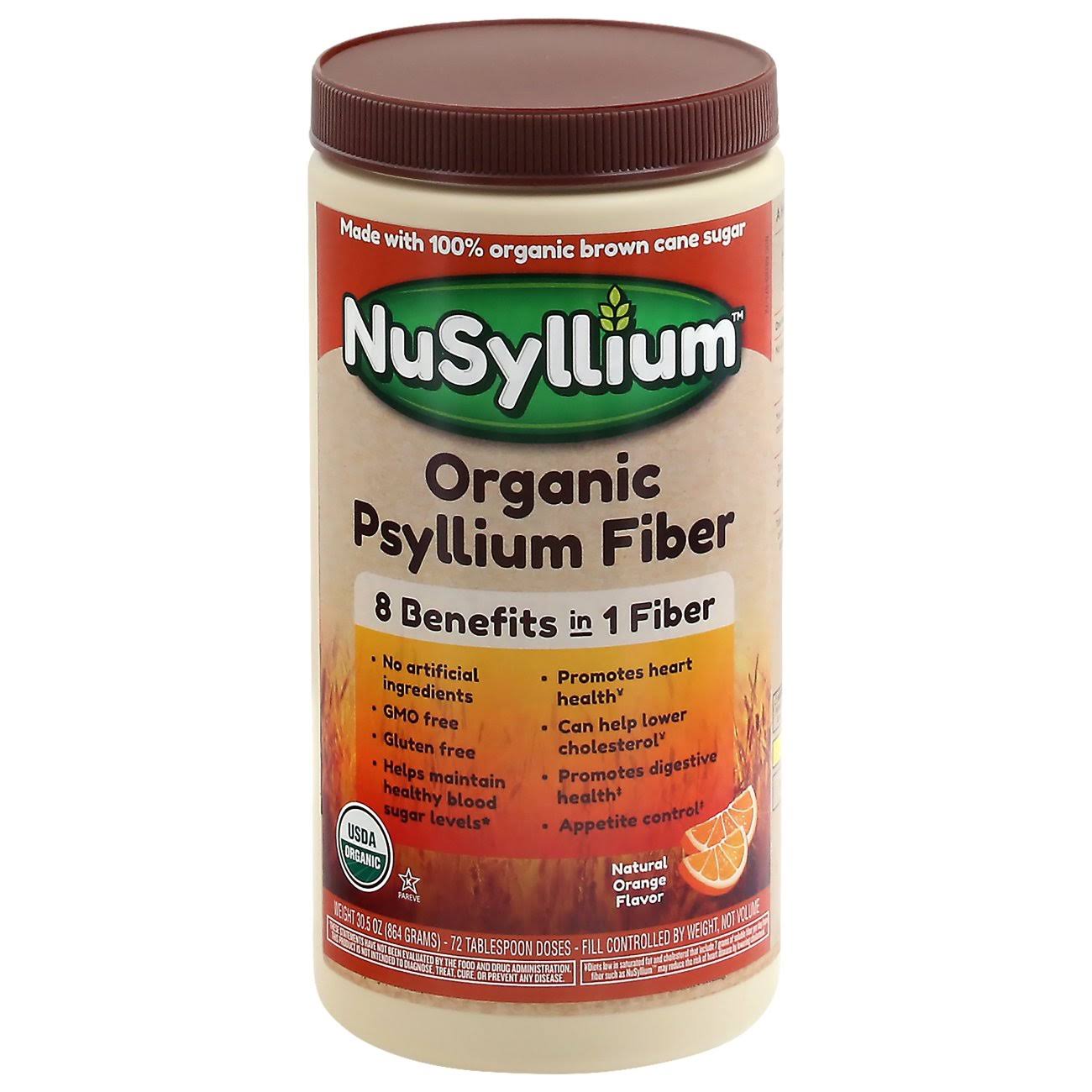 Nusyllium Organic Fiber Supplement - Natural Orange, 30oz