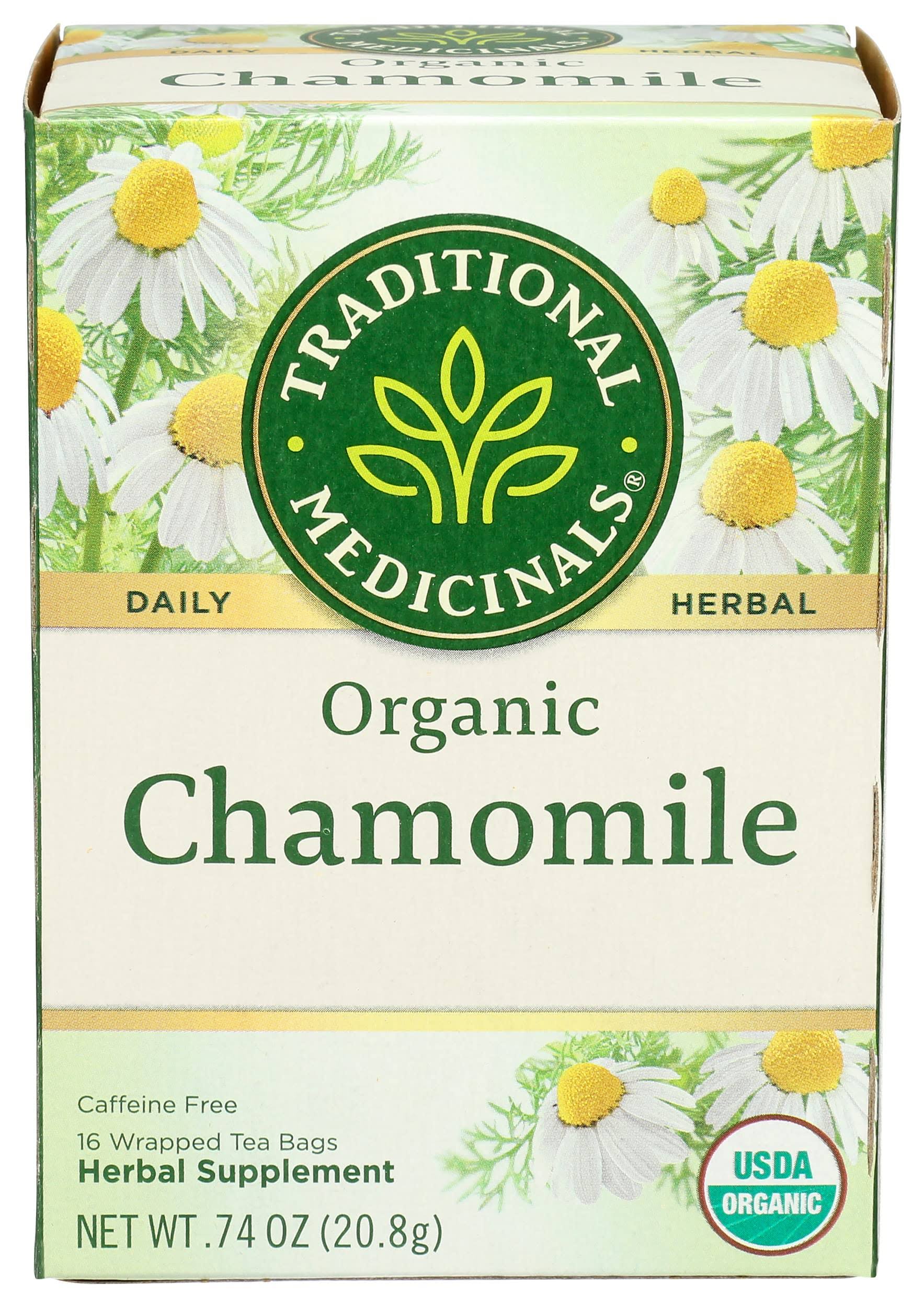 Traditional Medicinals Organic Chamomile Wrapped Tea Bag - 16ct, 0.74oz