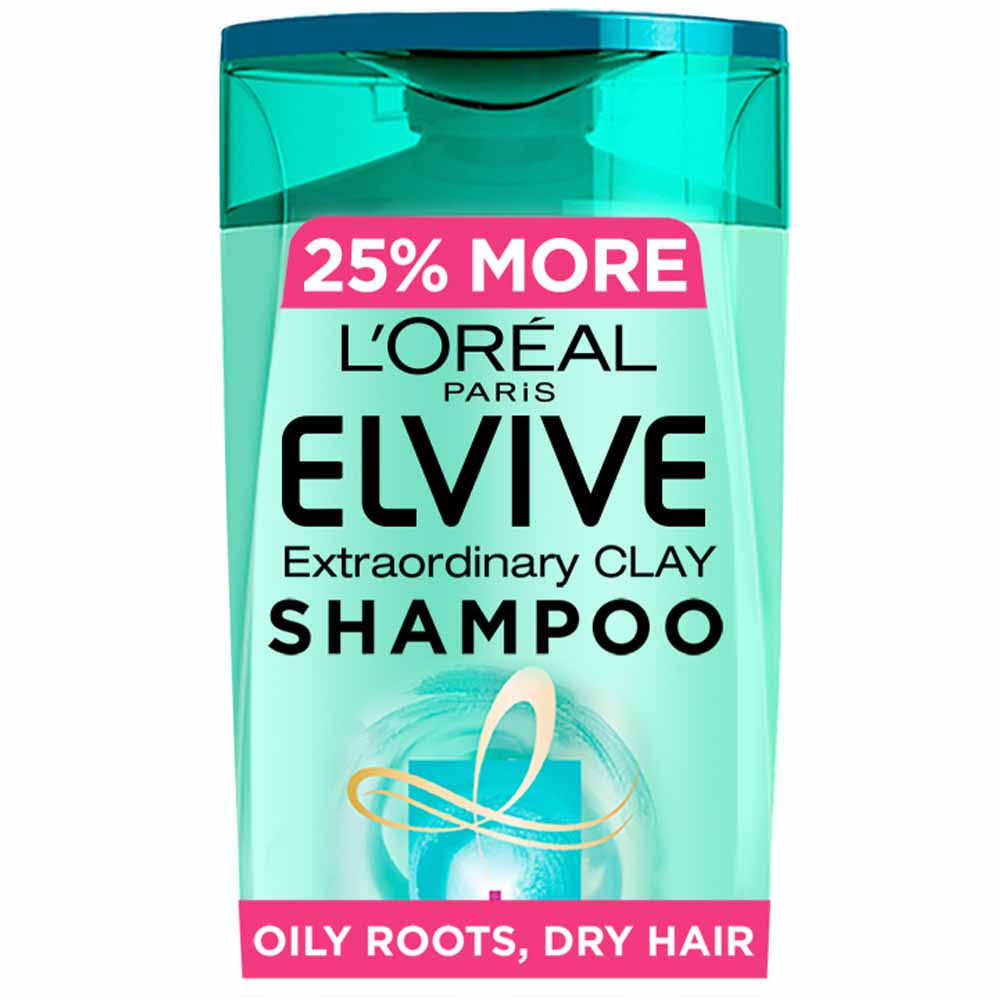 L'Oréal Elvive Extraordinary Clay Re-Balancing Shampoo - 500ml