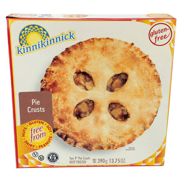 Kinnikinnick Foods 9 inch Gluten Free Pie Crust 2 Count
