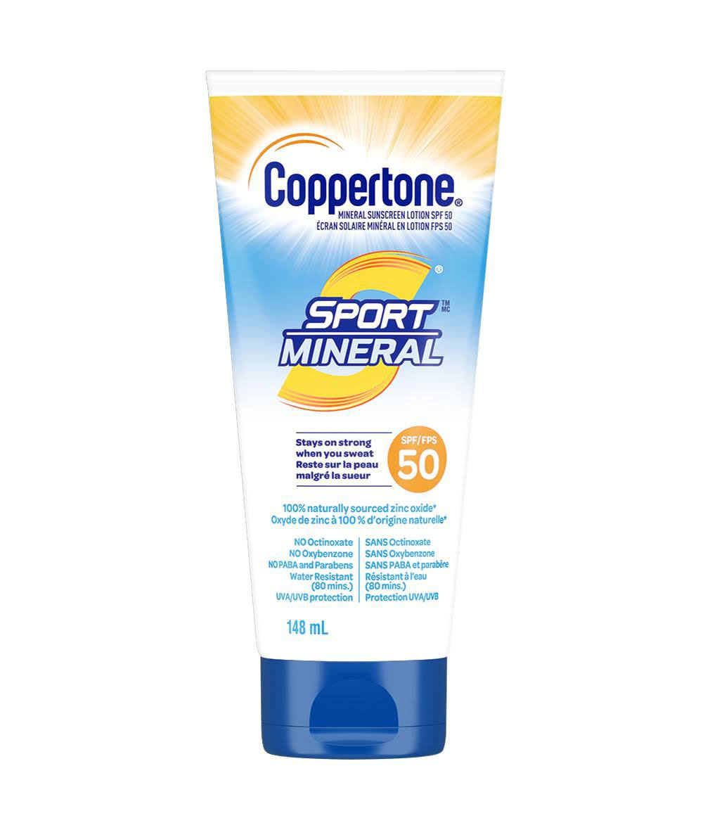 Coppertone Mineral Sunscreen Lotion SPF 50 Sport Mineral 148.0 ml