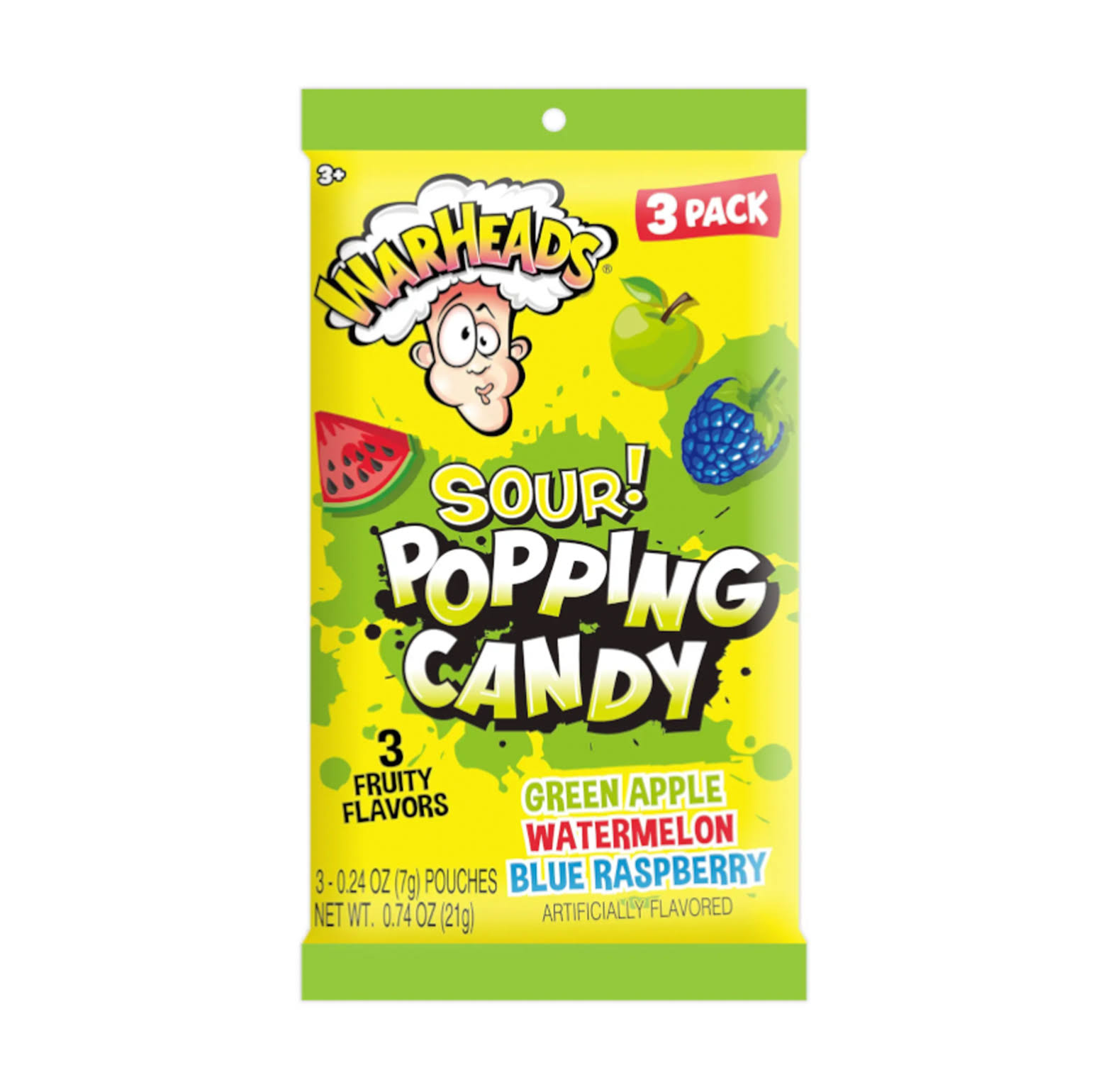 Warheads - Sour Popping Candy, 3-Pack