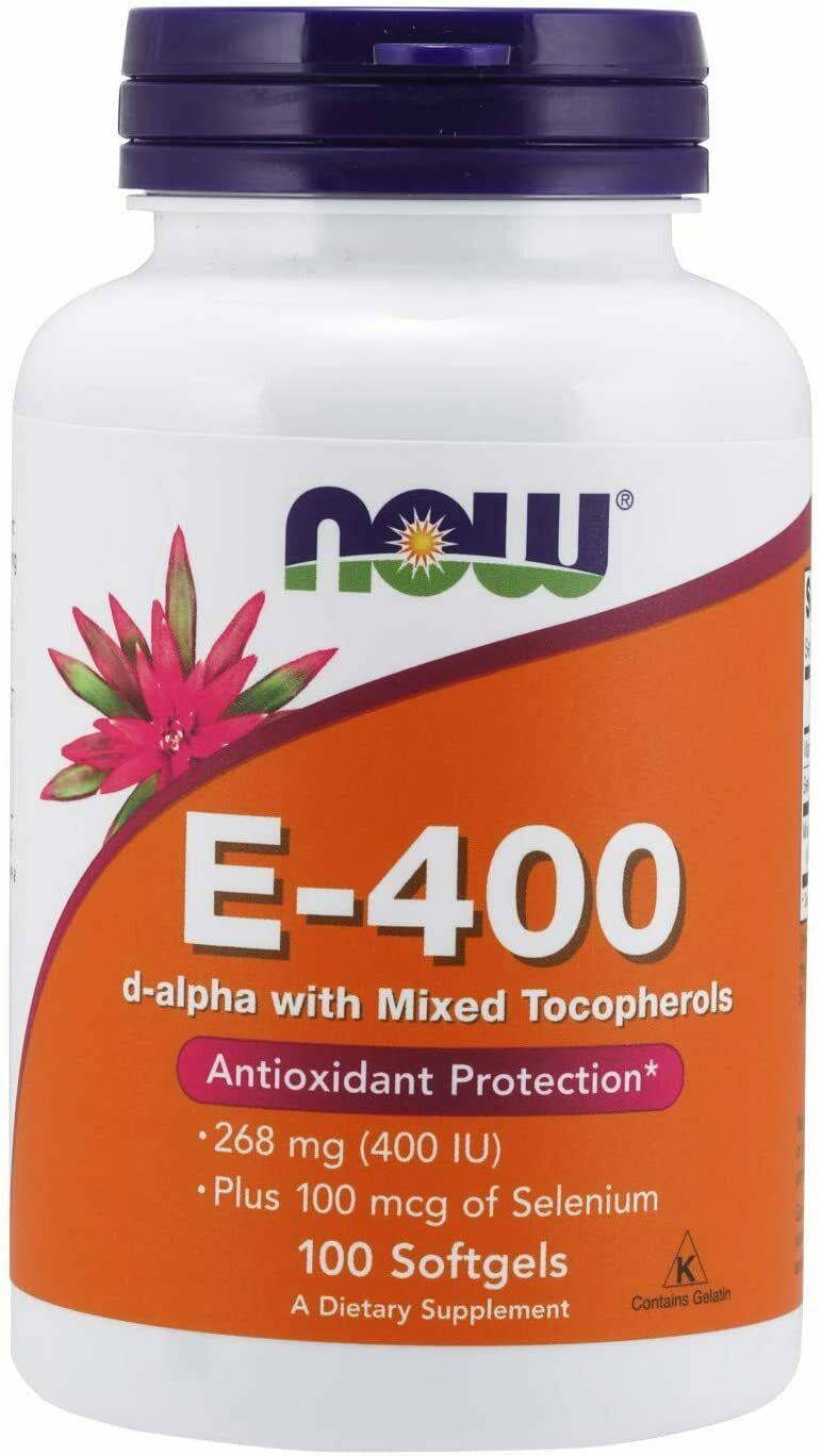 Now Vitamin E-400 Dietary Supplement - 100 Softgels