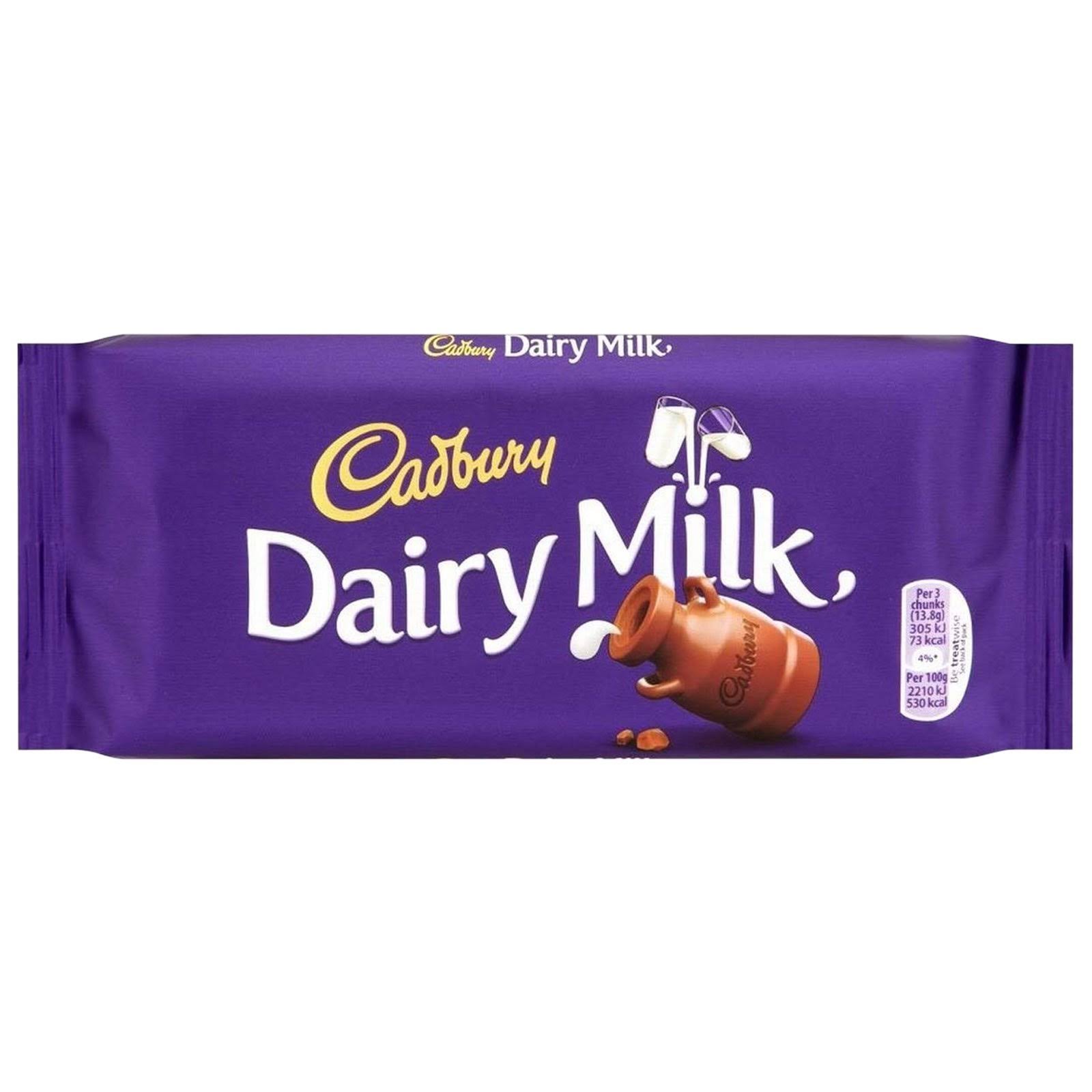 Cadbury Dairy Milk Chocolate Bar 110g