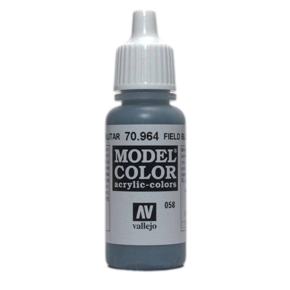 Vallejo Model Colour Acrylic Paint - 17ml, 964 Field Blue