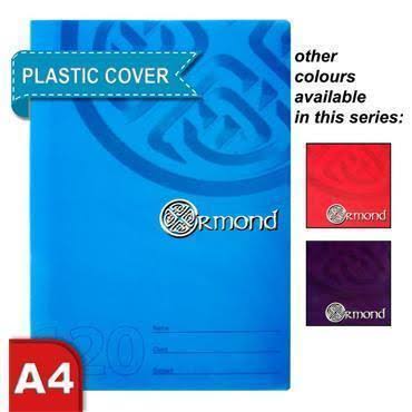 Ormond A4 120pg Manuscript Book Durable Cover Bright