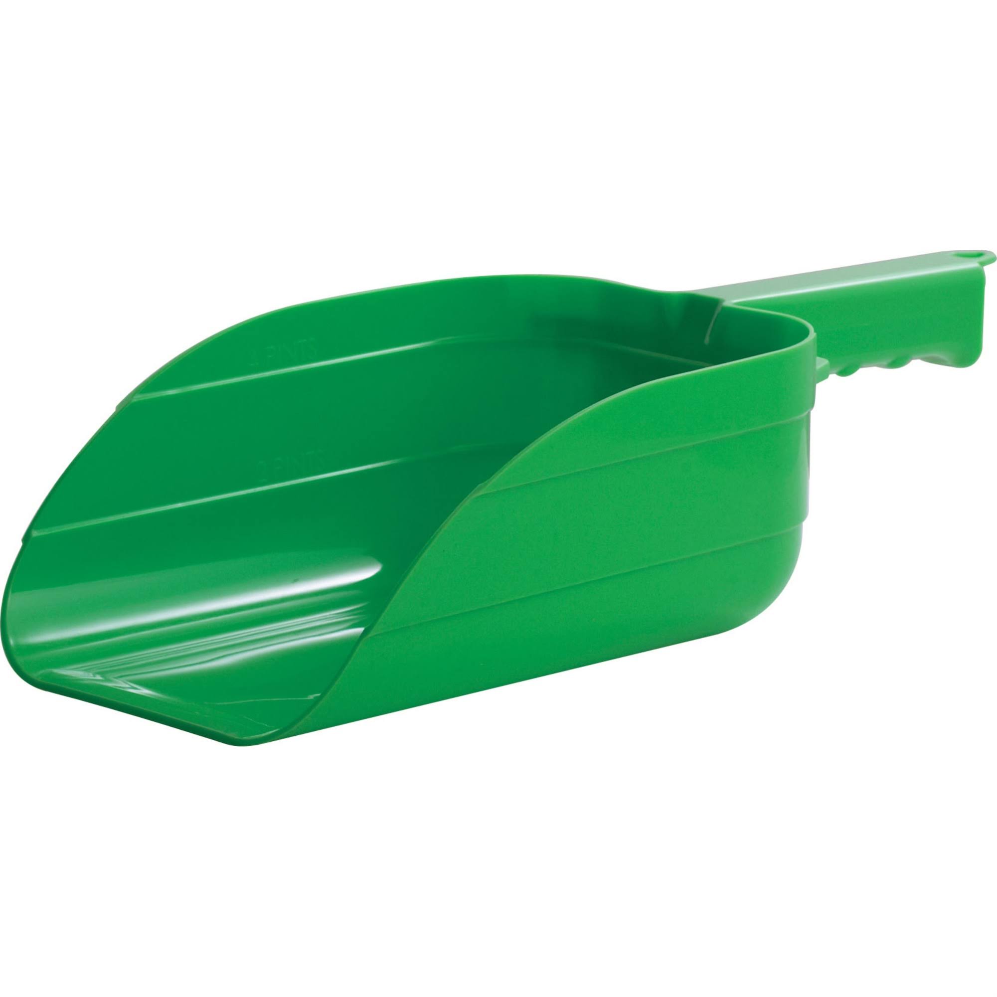 Miller Plastic Feed Scoop - Green, 2qt