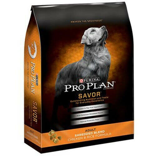 Purina Pro Plan Savor Dry Dog Food - Shredded Blend, Adult, Chicken and Rice Formula