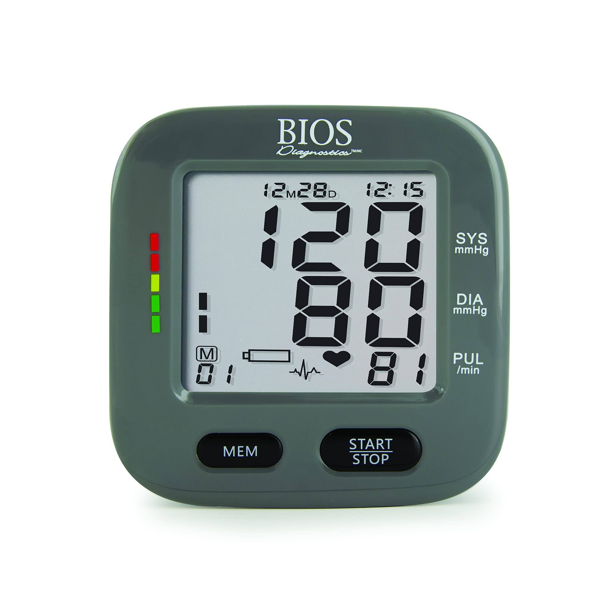 Bios Diagnostics Compact Blood Pressure Monitor With Bluetooth