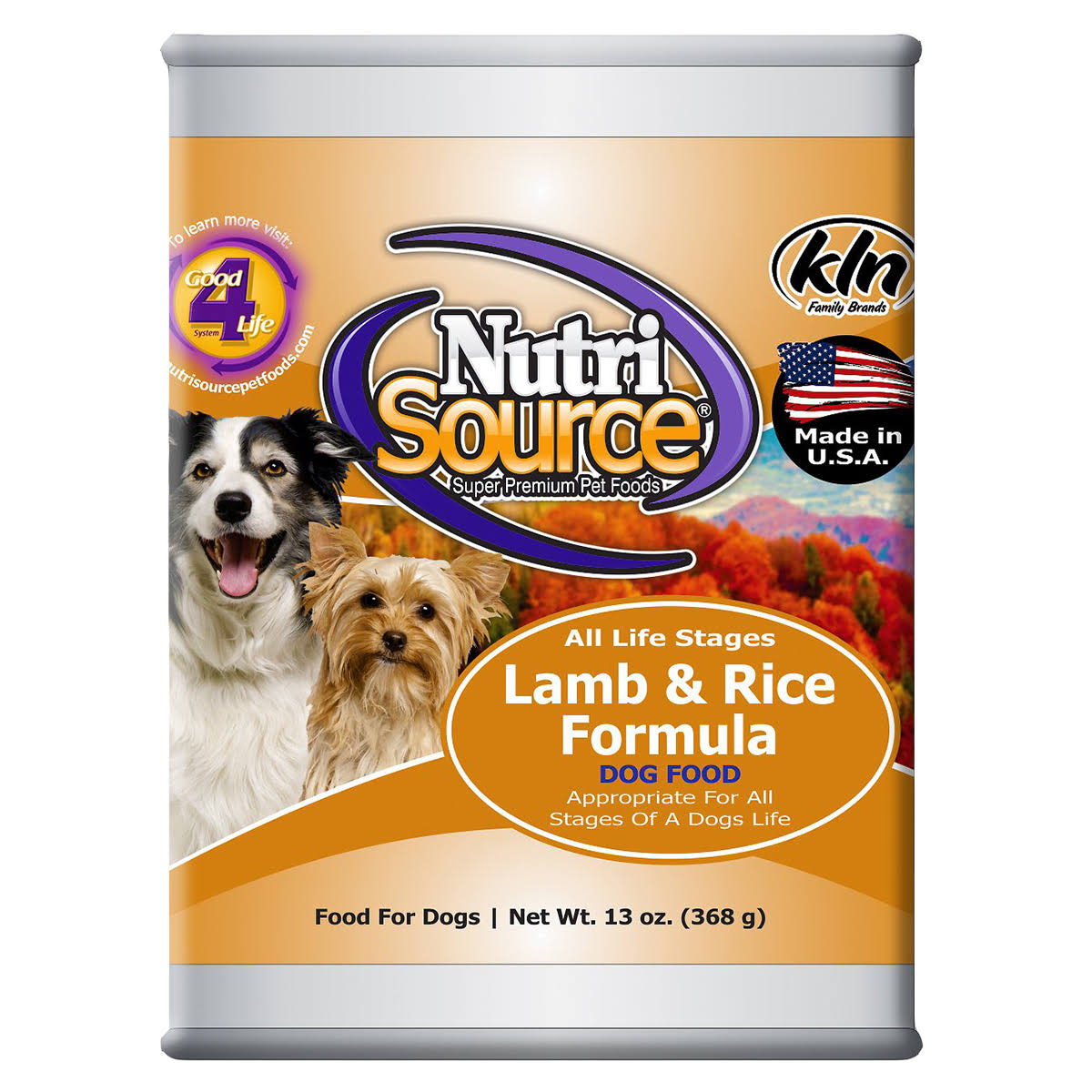Nutrisource Canned Dog Food - Lamb and Rice, 13oz