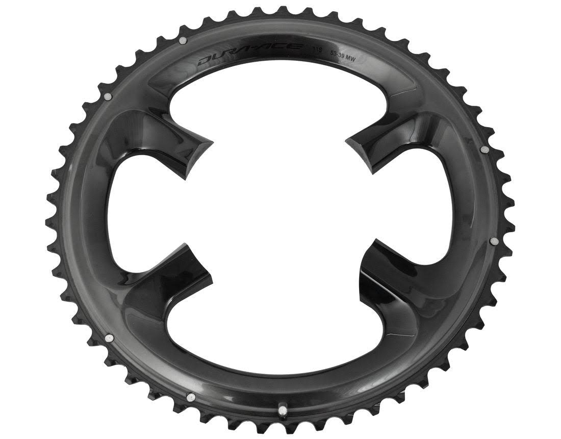 Shimano Dura Ace Fc-r9100 Chainring - Black, 11 Speed, 52t