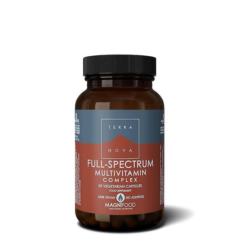 Terra Nova Full-Spectrum Multivitamin Complex Supplement - 50 Vegetarian Capsules