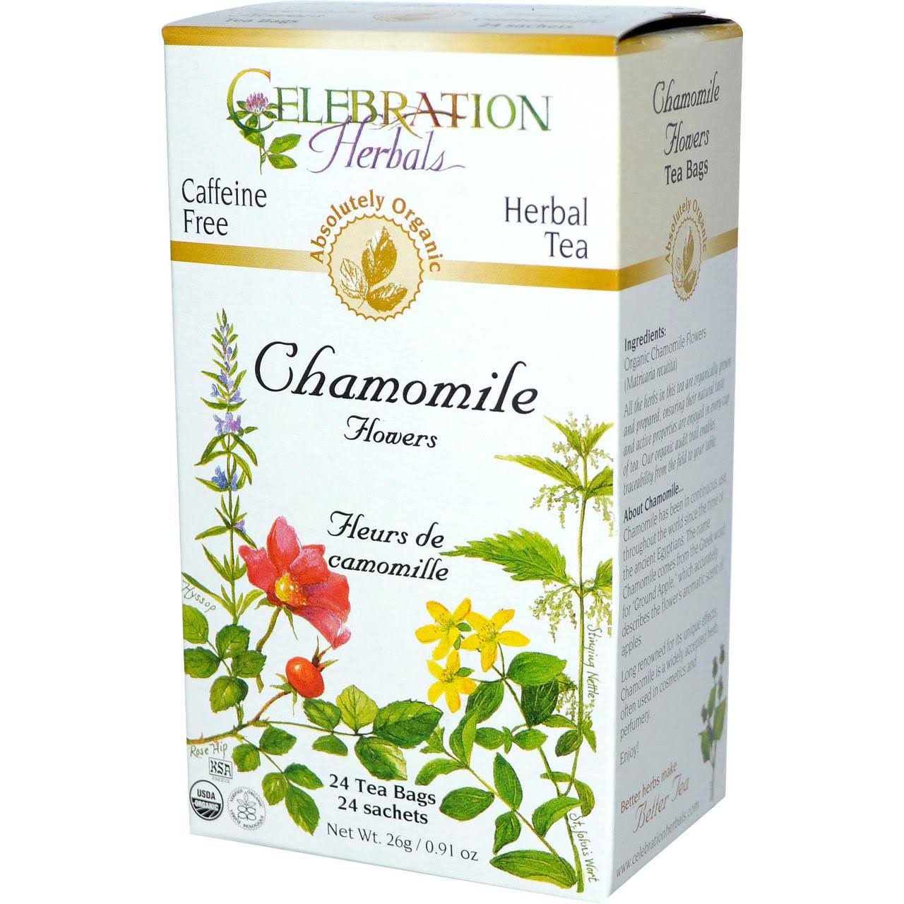 Celebration Herbals Herbal Tea - Chamomile, 24 Tea Bags