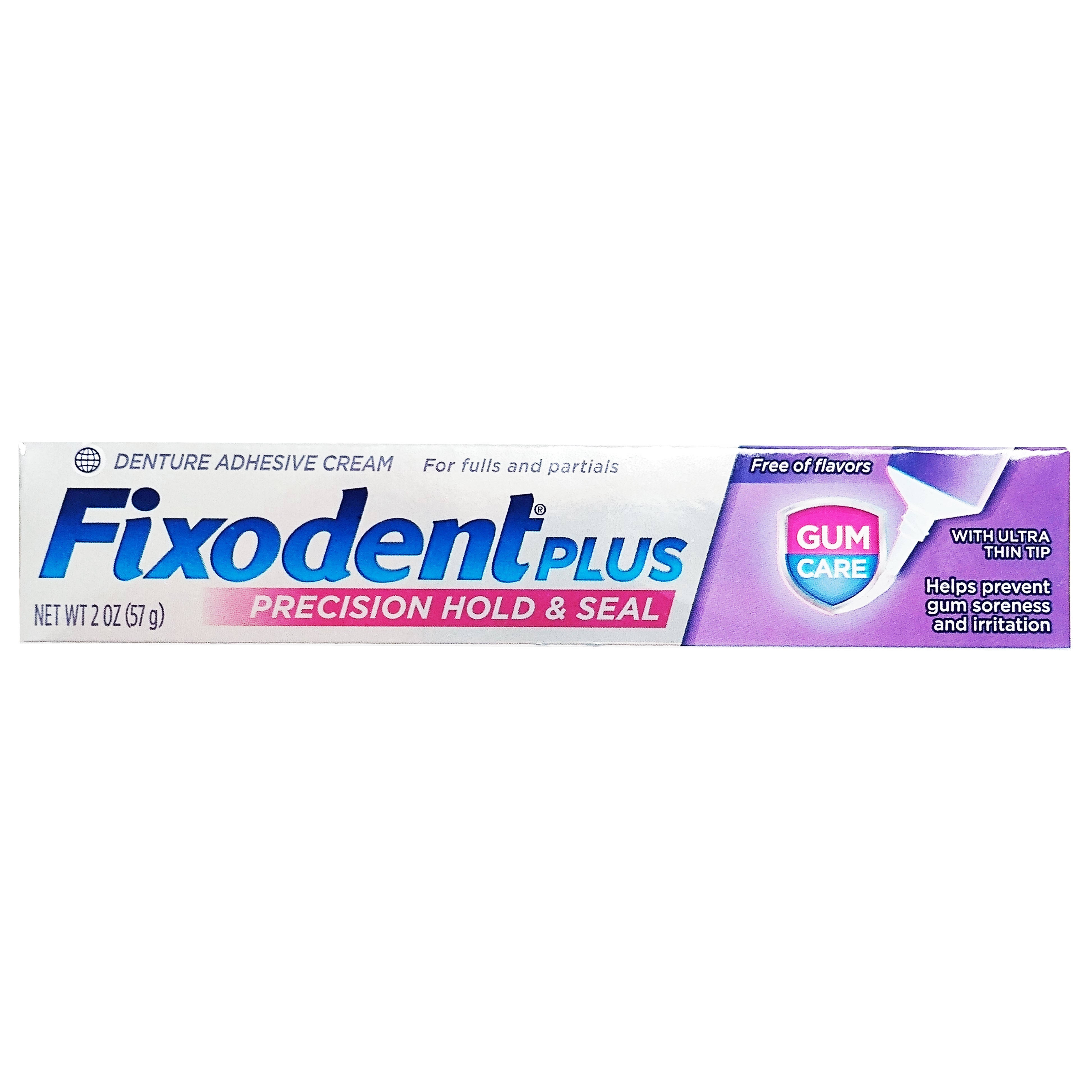 Fixodent Plus Denture Adhesive Cream - 2oz