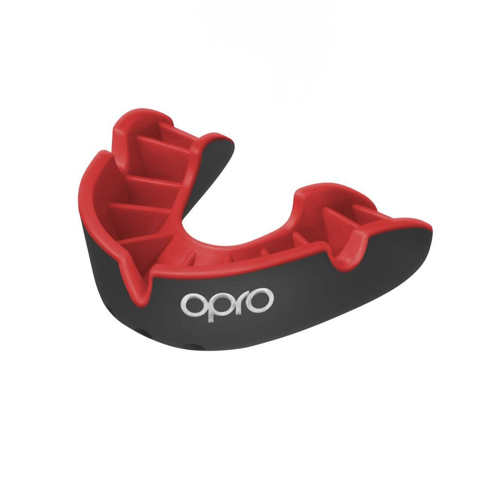 OPRO Self-fiitiing Mouthguard Adult Gen4 -Silver- black-red