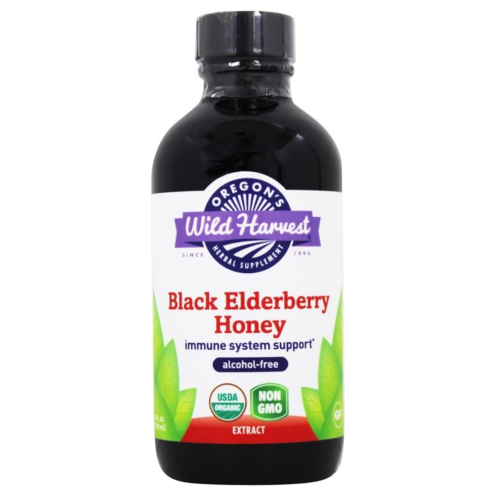 Oregon's Wild Harvest Black Elderberry Honey Supplement - 4oz