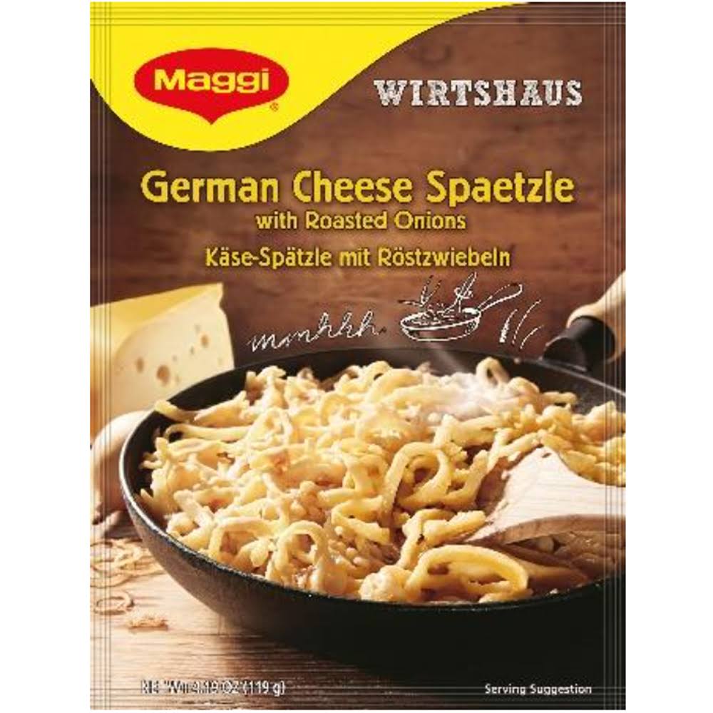 Maggi German Cheese Spaetzle with Roasted Onions