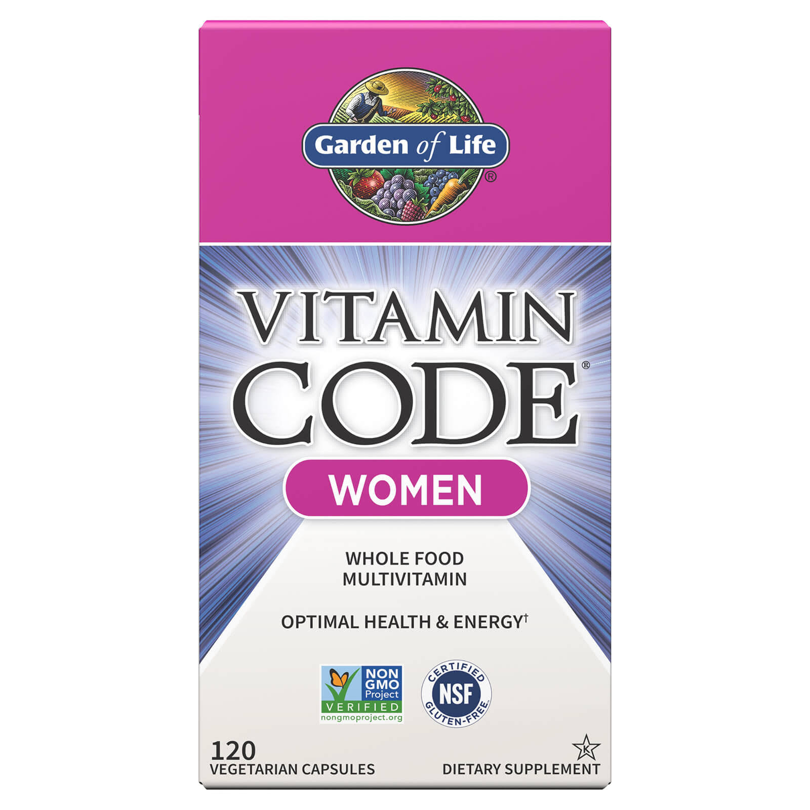 Garden of Life Vitamin Code for Women Multivitamin - 120 Capsules