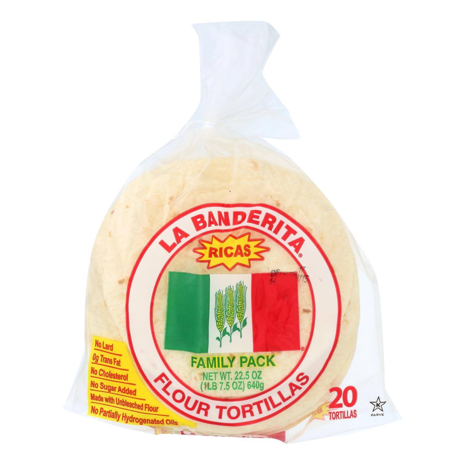 La Banderita Flour Tortillas Family Pack - 22.5oz, x20