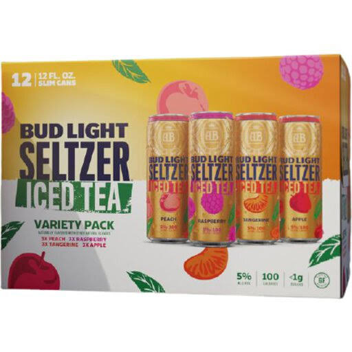 Bud Light Beer, Seltzer, Iced Tea, Variety Pack - 12 pack, 12 fl oz cans