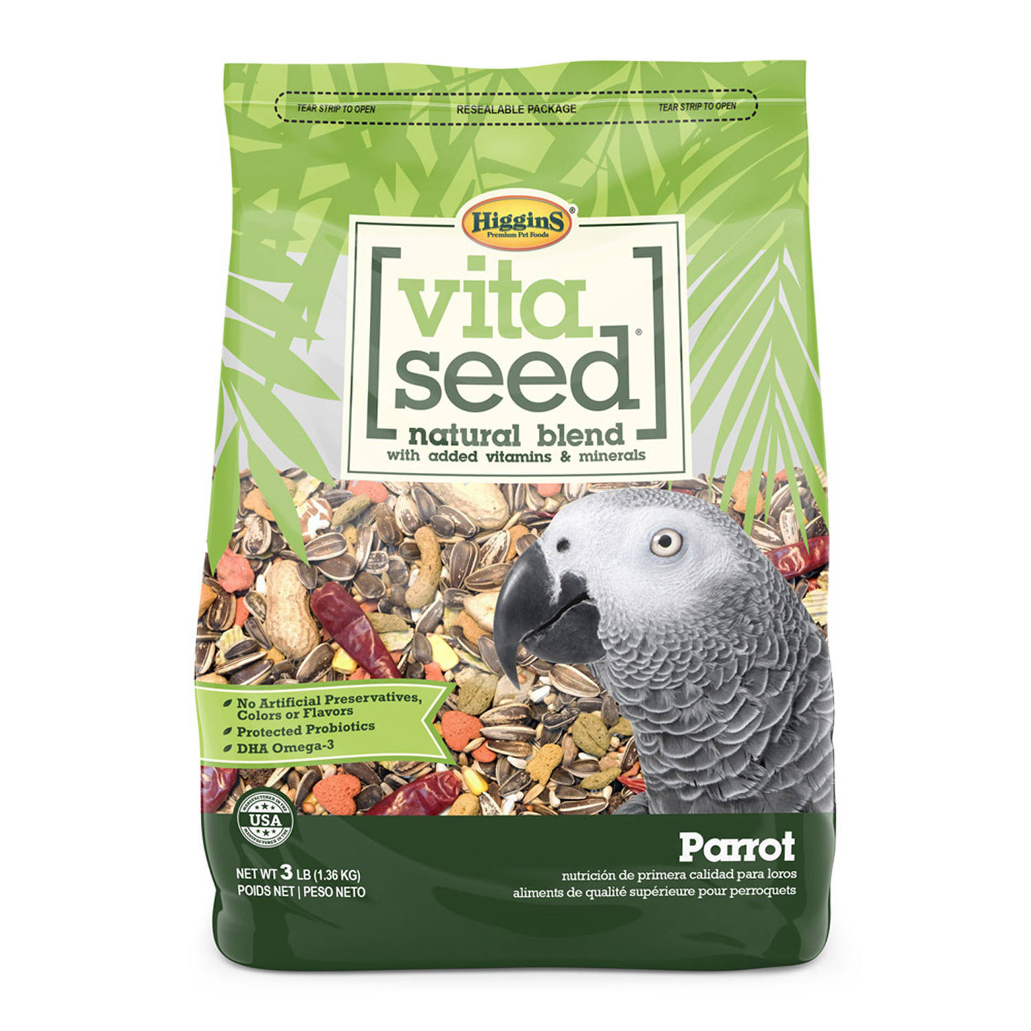 Higgins Pet Food Vita Seed Parrot Food