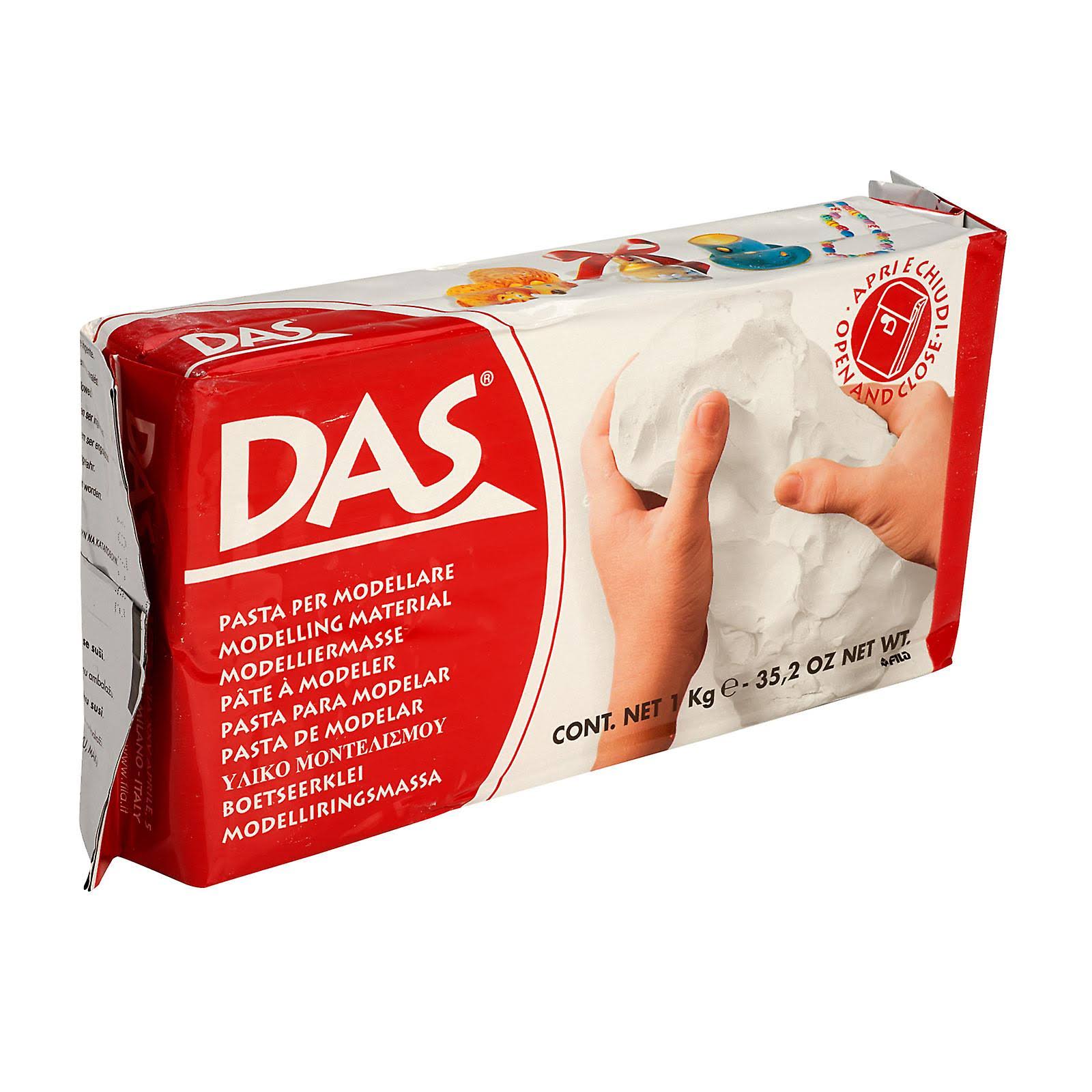 Das Air Hardening Modeling Clay - White, 2.2lbs