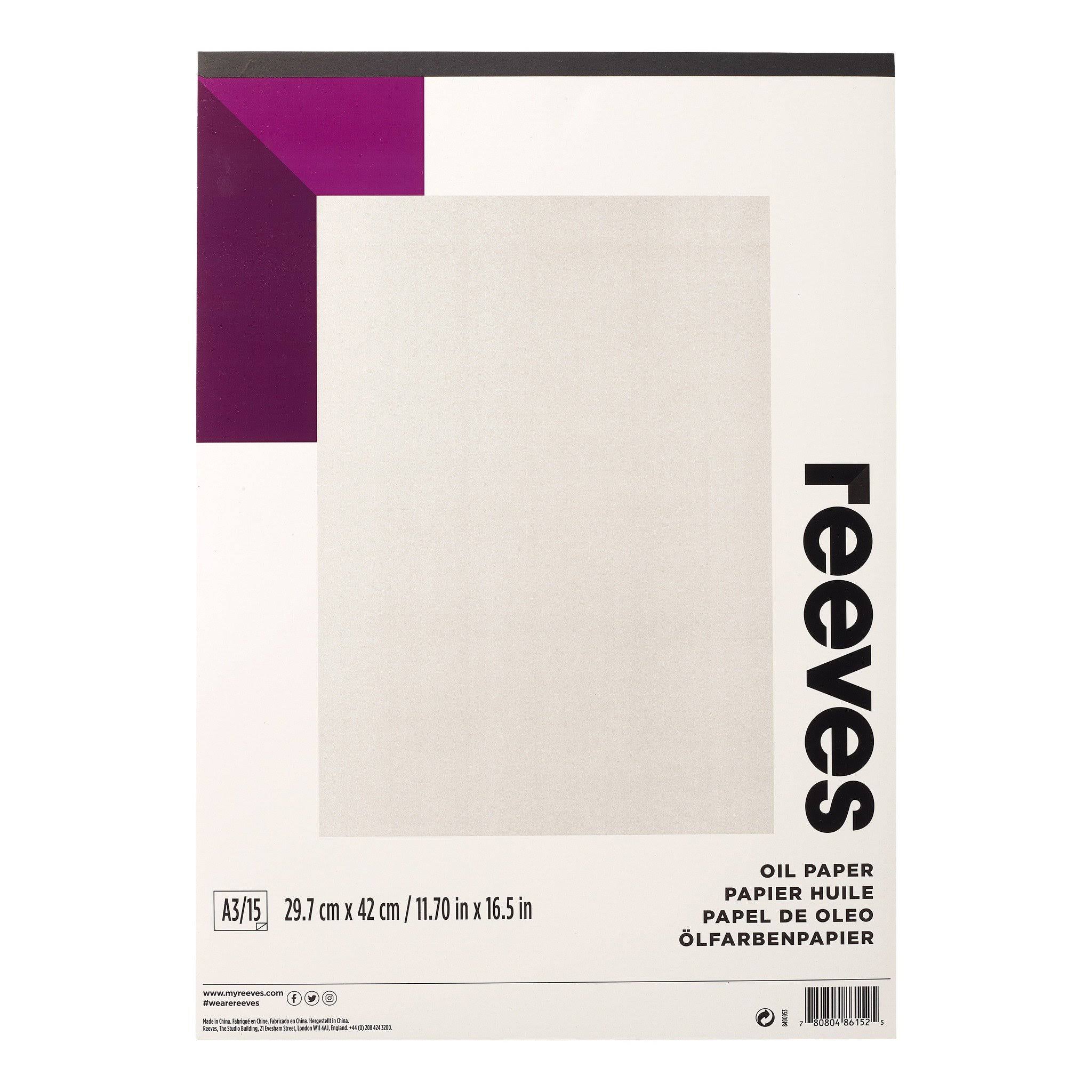 Reeves Oil Paper, A3 | Painting, Drawing & Art Supplies | Best Price Guarantee | 30 Day Money Back Guarantee | Delivery guaranteed