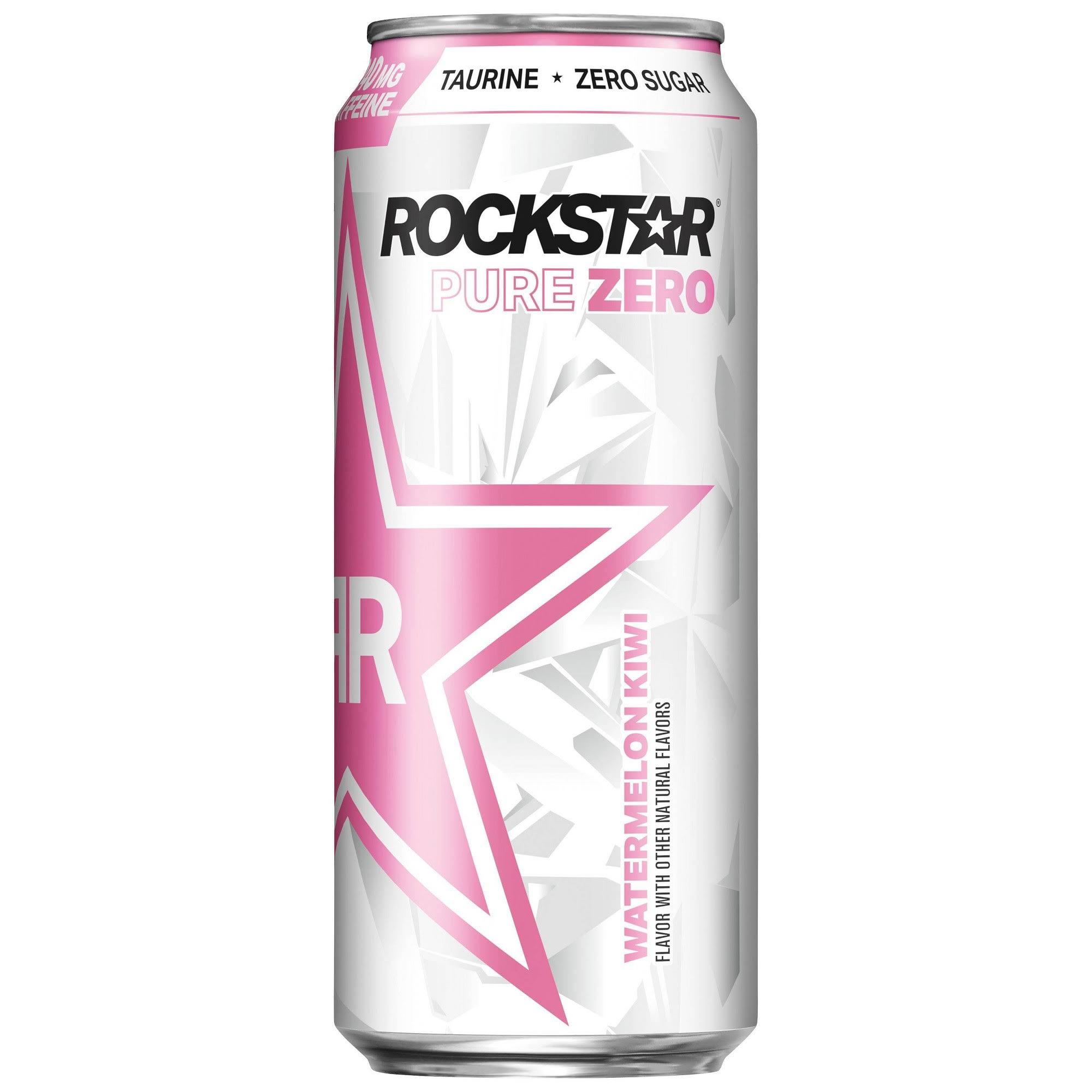 Rockstar Pure Zero Energy Drink, Watermelon Kiwi, 16 fl oz
