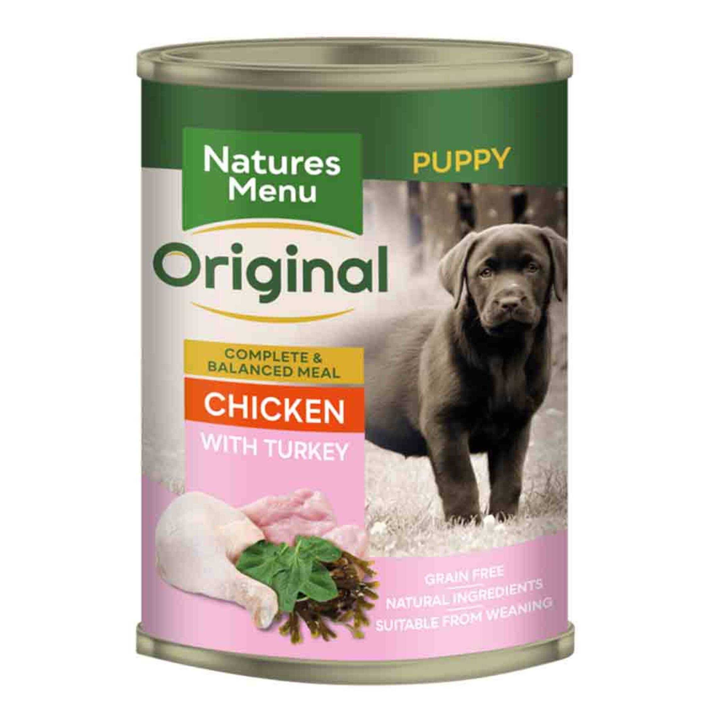 Natures Menu Dog Cans Junior Chicken & Turkey 400 Gr