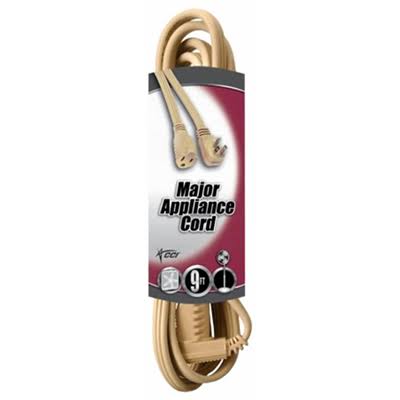 Coleman Cable 3533 General Use Appliance Extension Cord - Gray, 9'
