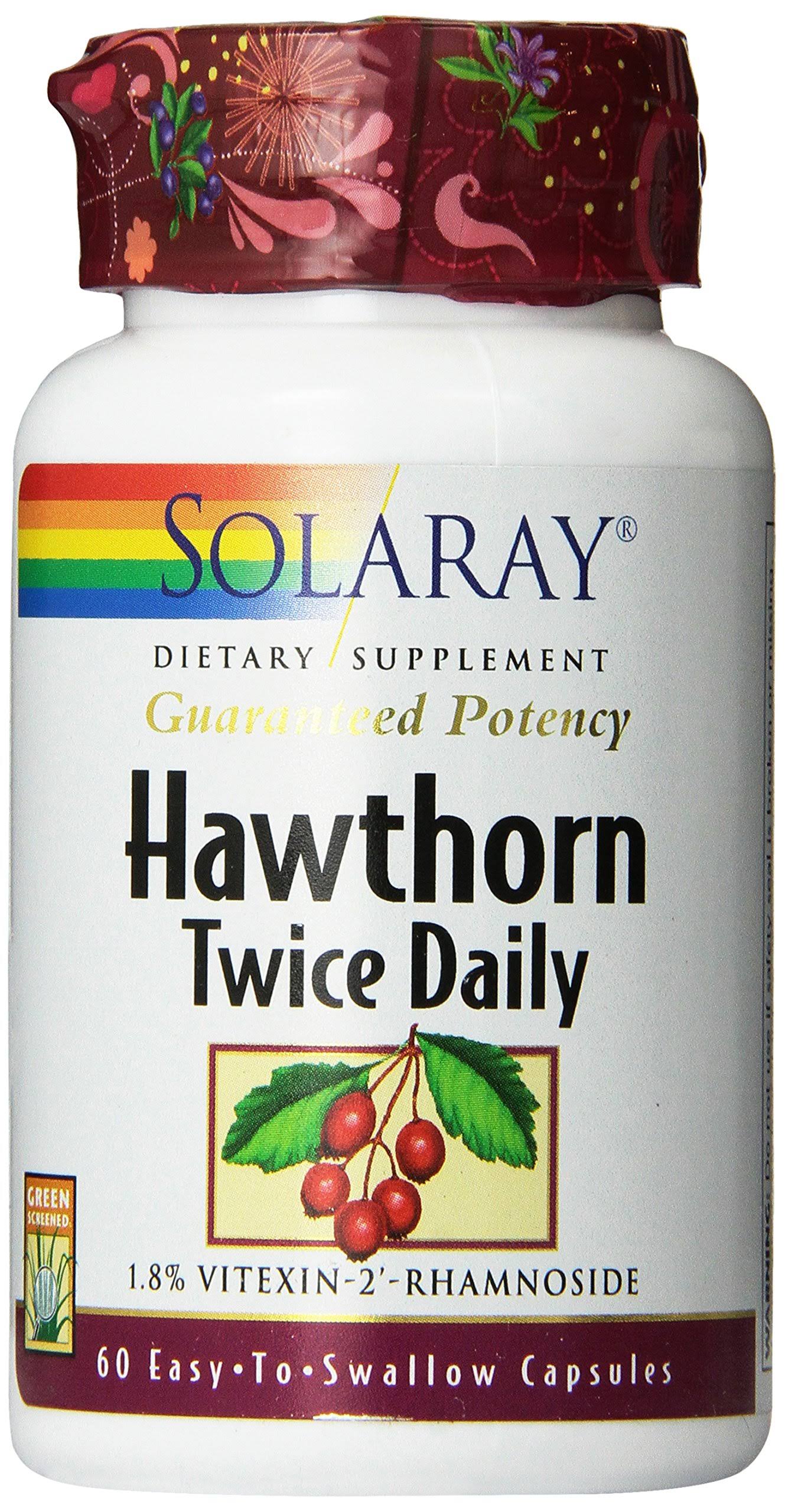 Solaray Hawthorn Two Daily Supplement - 60ct