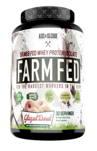 Axe & Sledge Farm Fed | Grass Fed Whey 30 Servings / Glazed Donut