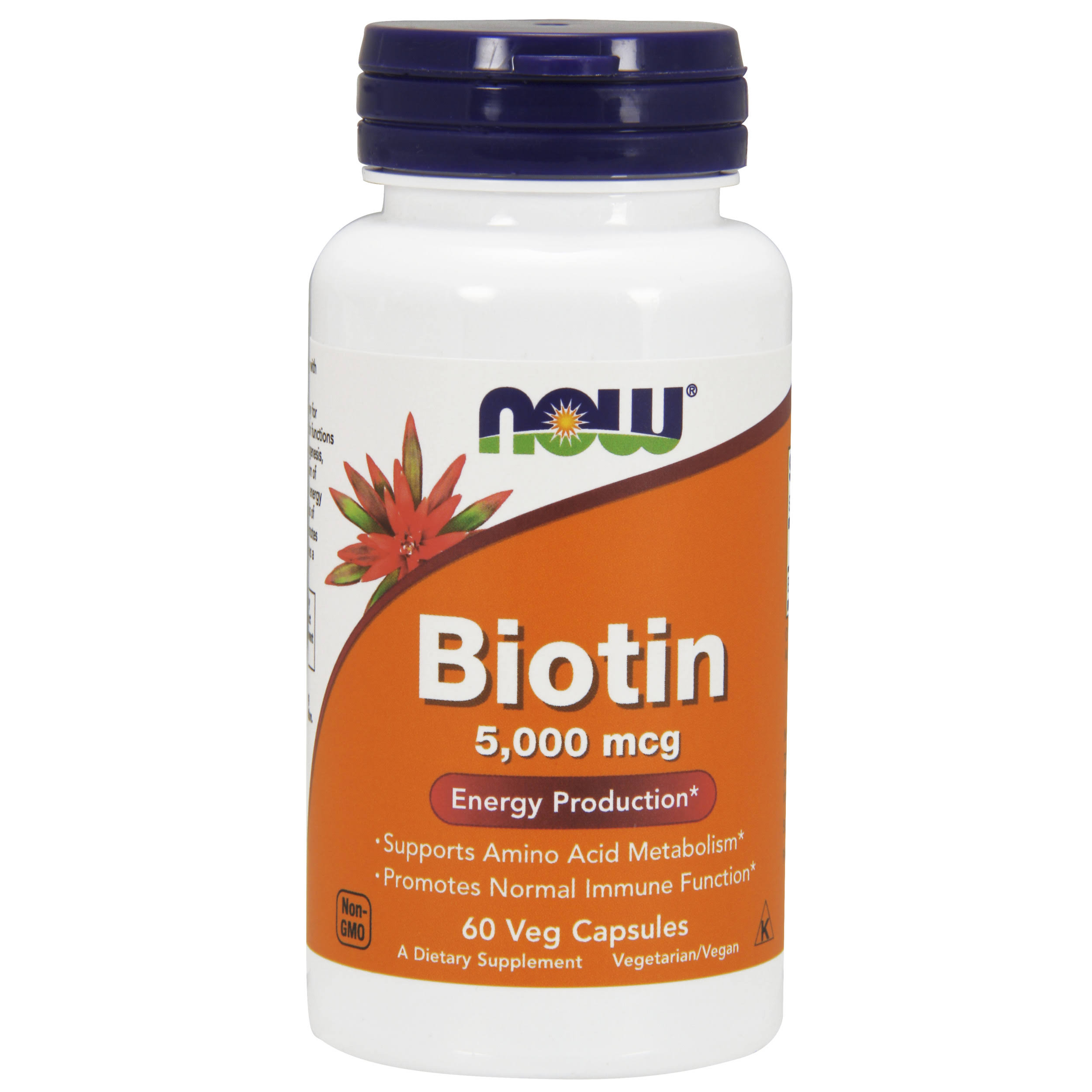 Now Foods - Biotin 5000mcg - 60 vcaps