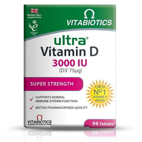 Ultra Vitamin D 3000 IU - Vitabiotics 96 Tablets