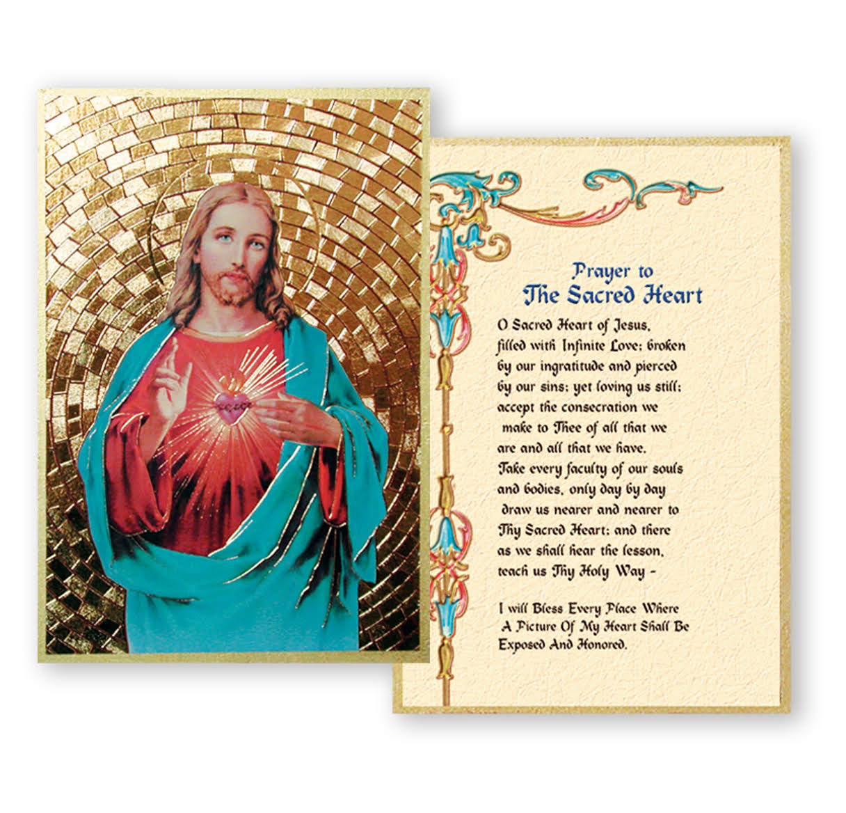 Sacred Heart of Jesus Mosaic Wall Plaque