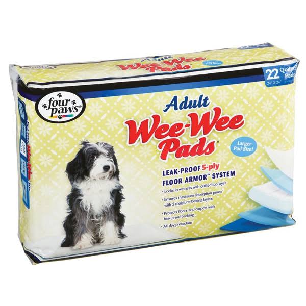 Four Paws - Wee Wee Pads for Adult Dogs - 22 Pads