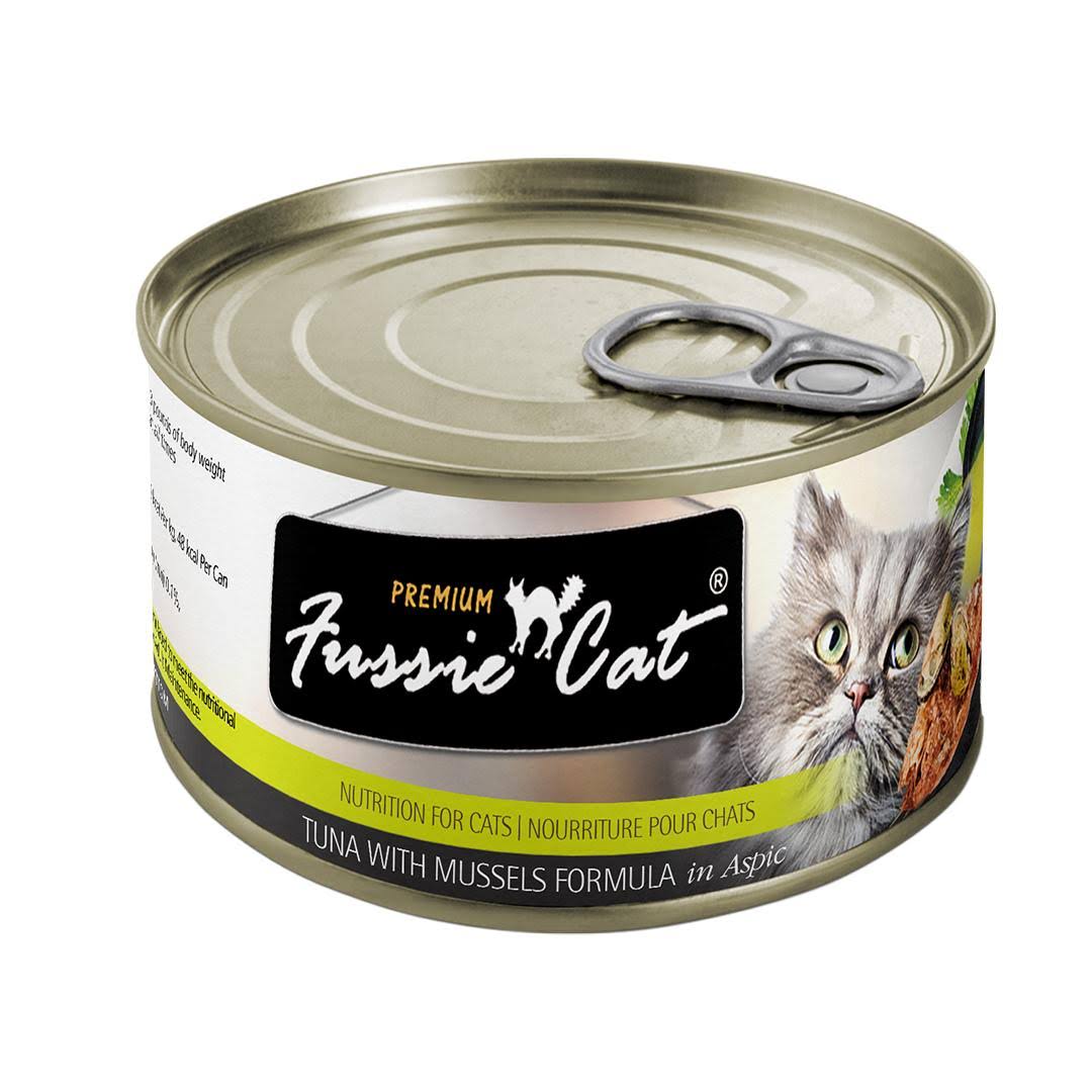 Fussie Cat 98313318 5.5 oz Grain Free Tuna Mussels Cat Food